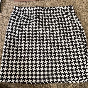 Black and white skirt
